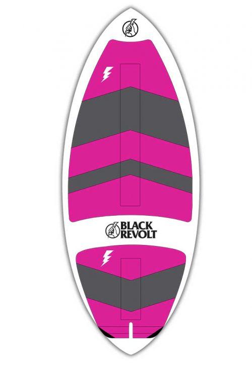 black revolt dagger skim wakesurf pink traction top