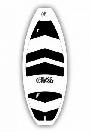 wakesurf cutlass skim black white traction
